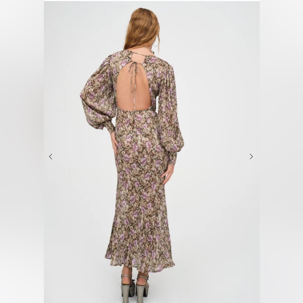 NWT For Love & Lemons Wynne Maxi Dress - Picture 3 of 4
